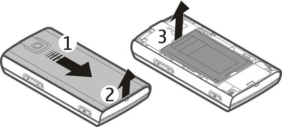 8 Início Inserir o cartão SIM e a bateria Nota: Antes de remover as tampas, desligue o dispositivo e desconecte o carregador e qualquer outro dispositivo que esteja conectado a ele.
