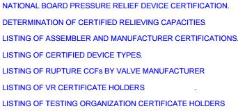 18- Requisitos estabelecidos no Código ASME Sec VIII Div 1 para Certificação de Desempenho de Dispositivos de Alívio de Pressão Por serem equipamentos de segurança, os dispositivos de alívio de