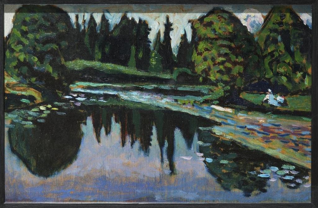 O rio no verão 1901-1903 Óleo sobre