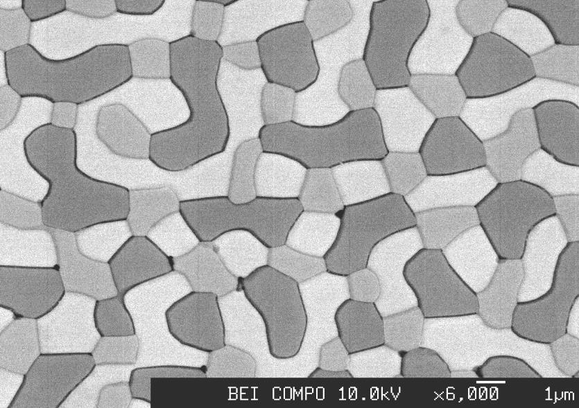 LIGAS METÁLICAS Micrografia mostrando uma única fase: