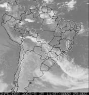 (a) (b) (c) FIGURA 1 (a) Imagem do Satélite GOES- 8 09:00 TMG; (b) Anomalia e PNMM e (c) Anomalia e Z Nível de 500 mb no dia 11/07/2000. As FIG.