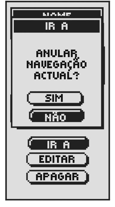 A partir da página de Mapas, mova o JOYSTICK em qualquer direcção para entrar no modo de deslocação. Aparecerá um cursor em forma de seta. 2.