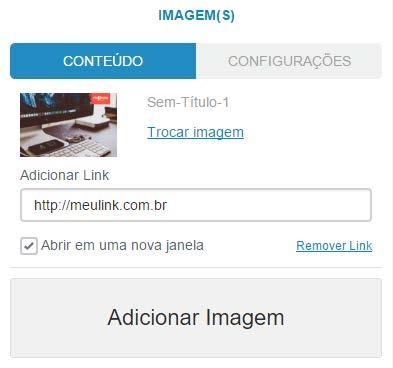 É possível adicionar imagens individualmente, localizando o arquivo em seu computador, ou arrastando os arquivos desejados para a Galeria de imagens.