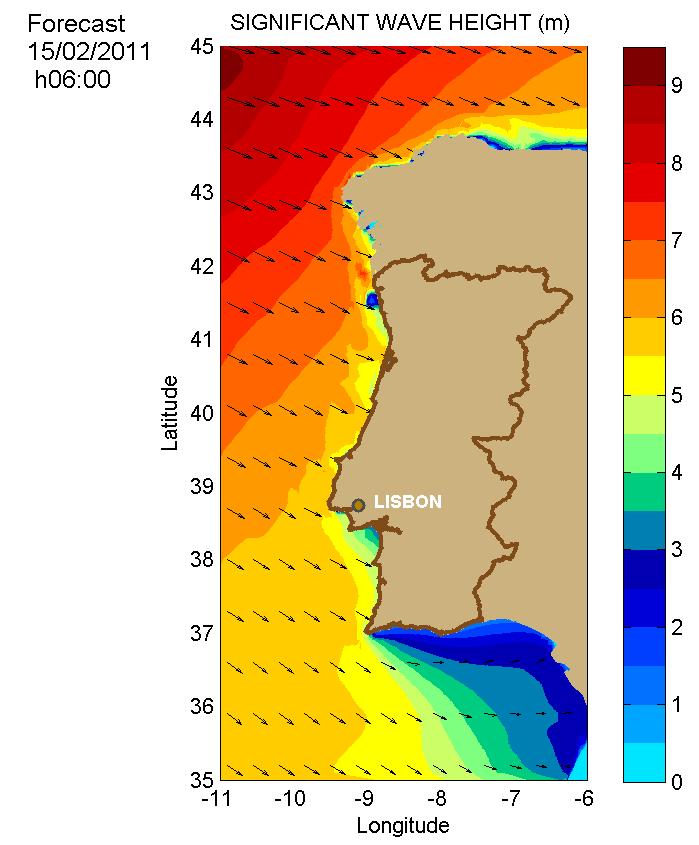 O modelo SWAN foi também já amplamente validado para a costa Portuguesa (Rusu et al., 2005; Rusu et al., 2008b).