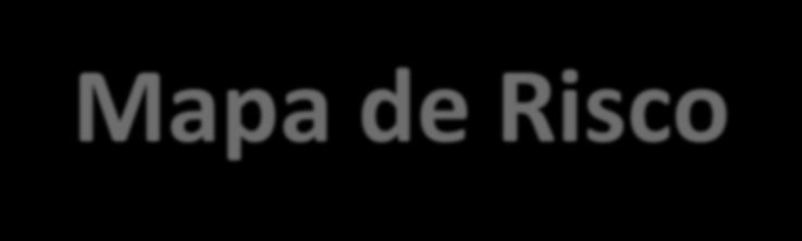 Simbologia dos Riscos Mapa de Risco Os riscos são caracterizados por tamanhos e cores: O tamanho do círculo representa o