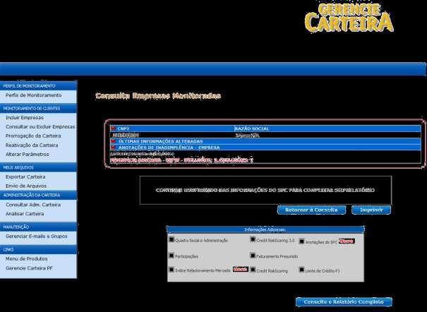 Para visualizar o relatório com todas as