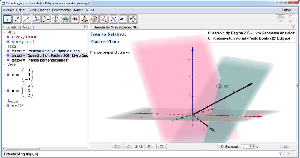 entrada do Geogebra.