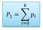 Probabilidade Limiar k 0 < k < L-1 Qual a probabilidade P 1 de um pixel pertencer a classe C 1 C 1 : pixels em [0,k]