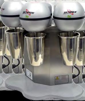 Batedores de milk-shake Copo inox, 1 haste modelo BMS-N tensão
