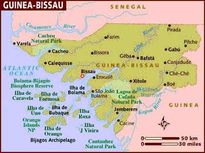 CAPÍTULO 1 Guiné-Bissau 1.1. Guiné-Bissau De acordo com Embaló (2008), Guiné-Bissau é um pequeno país com aproximadamente 36.125 km 2 situado na costa oeste da África.