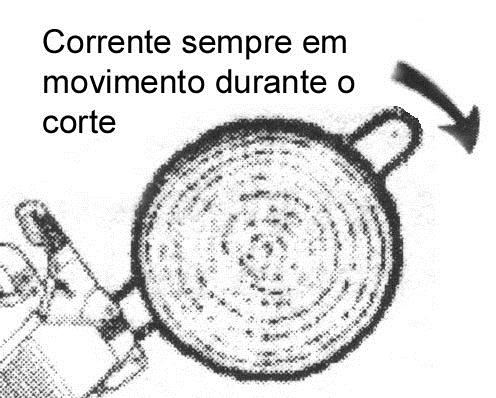 INSTRUÇÕES GERAIS DE CORTE Noções gerais de corte G 1. INÍCIO DO CORTE NA MADEIRA. Antes de encostar a corrente na madeira a motosserra já deve estar em movimento de corte.