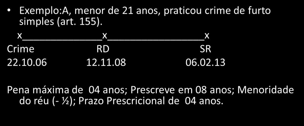 concreta fixada na sentença; Para efeito de prescrição desconsidera-se a causa de aumento pelo concurso de crimes (arts.