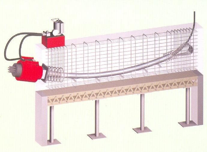 13 Figura 22 Oeração de estiramento da armadura de rotensão, aós o concreto da eça já aresentar a resistência à comressão necessária (Catálogo Rudloff).