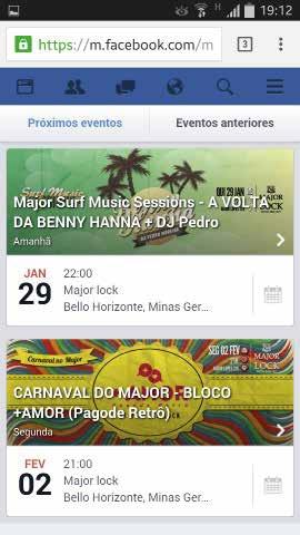 Eventos Nada melhor que ter seu lugar garantido!