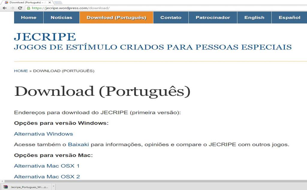 Como baixar e instalar É possível encontrar o arquivo em várias versões no site do projeto. Para baixá-las, clique no link para download, e ele se iniciará automaticamente.