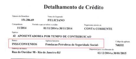 >>> Exemplo: - INSS/CONVÊNIOS: Quando identificado que o banco pagador for "INSS/CONVÊNIOS" nesta situação, independente da espécie do benefício ou produto NÃO deverá ser efetuada a operação, visto