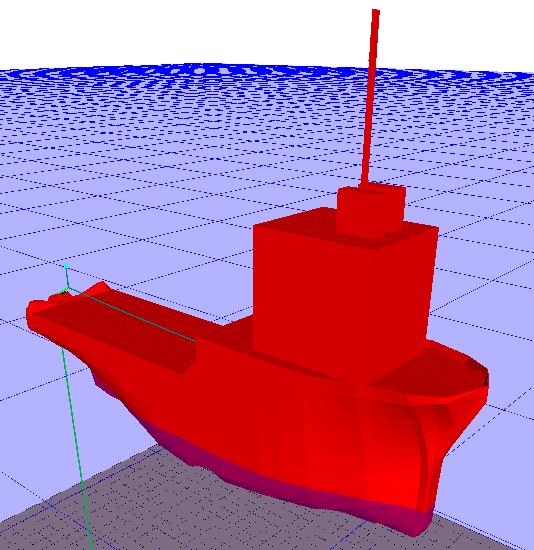 5.2 Modelo Estrutural 5.2.1 Unidade Flutuante A unidade flutuante que foi considerada para realização da análise foi um Tugboat, que é conhecido no Brasil como rebocador (Figura 5.1).