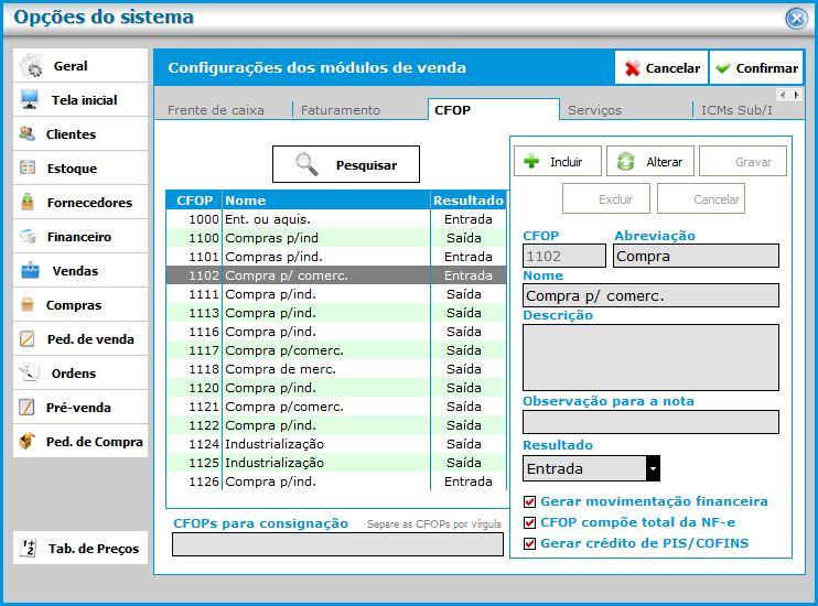 Mesmo efetuando a importação do arquivo XML da NF-e (Nota Fiscal Eletrônica) enviado pelo fornecedor no módulo compras é necessário efetuar alteração da CST de PIS e COFINS manualmente, bem como