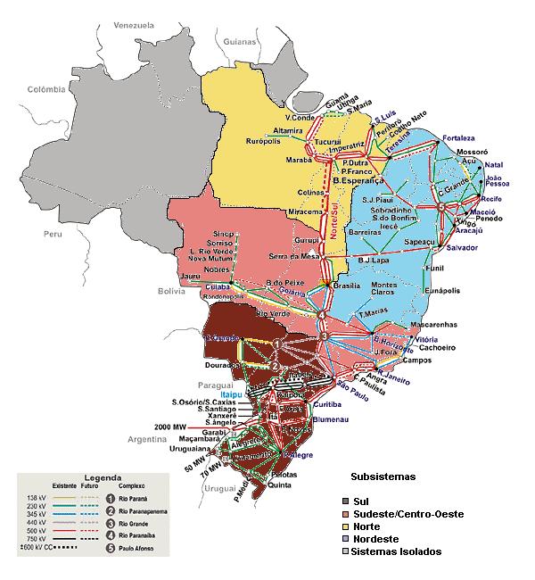 PEREIRA JR, Amaro Olmpo. "OPERAÇÃO INDEPENDENTE POR SUBSISTEMAS: OMPORTAMENTO ESTRATÉGIO PARA A GERAÇÃO NO SISTEMA ELÉTRIO BRASILEIRO" Fgura 3.