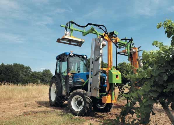 12 13 TOMADA DE FORÇA E SISTEMA HIDRÁULICO FUNCIONALIDADES EXCLUSIVAS DA NEW HOLLAND PARA A PRODUTIVIDADE E SEGURANÇA Os eixos dianteiros SuperSteer, com controlo automático da tracção integral e