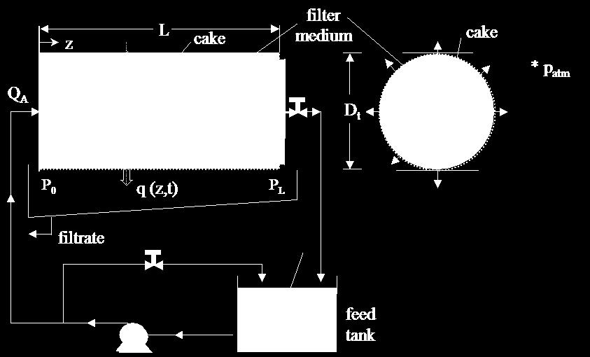 Figura 9. Curva de filtração obtida para filtração cruzada (ARAÚJO, 20