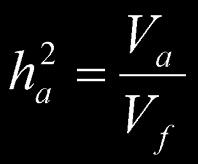 coeficiente de determinação entre a variação valor genotípico (V g ) e o valor fenotípico (V f ), ou a regressão do valor genotípico sobre o valor fenotípico.