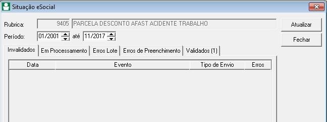 Nos campos Período e até, informe o