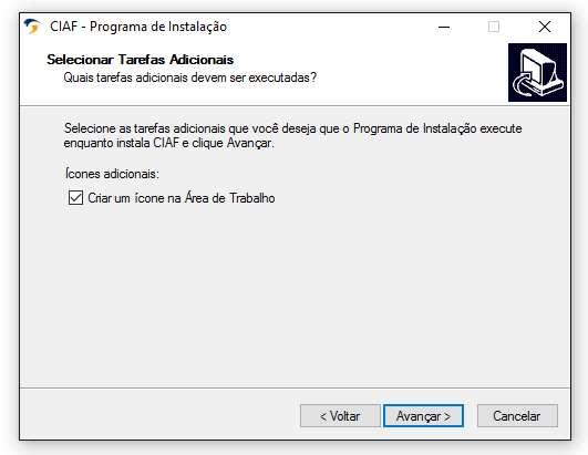 Na janela SELECIONAR TAREFAS ADICIONAIS verifique se a