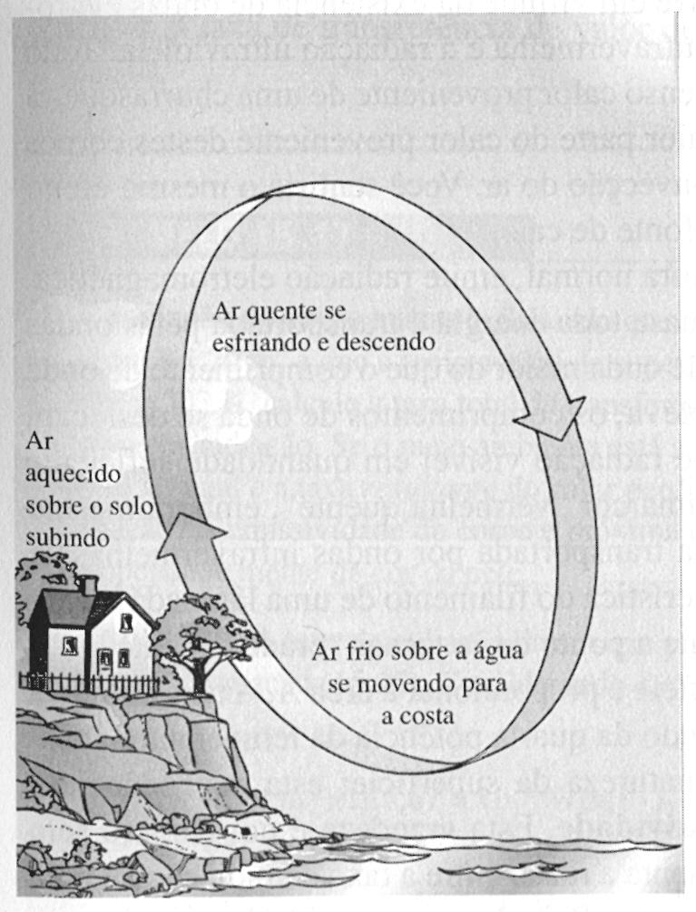 dia o solo se aquece mais rapidamente do que o mar e se resfria mais rapidamente durante a noite.