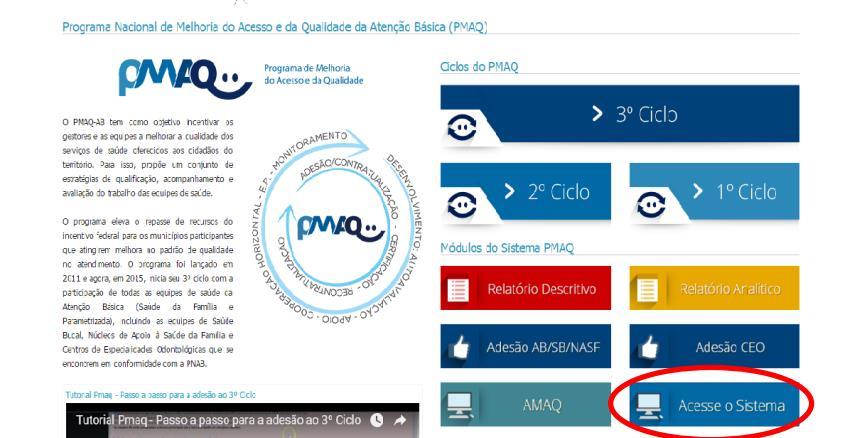 AMAQ Para as equipes que utilizam o AMAQ online é computada automaticamente a realização da autovalização no Sistema do Ministério.