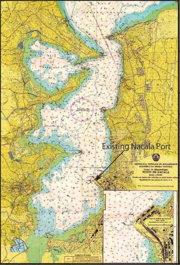 de Carvão de Nacala-a-Velha Cais de combustível Cais norte (Terminal de carga geral) Portão principal Cais sul