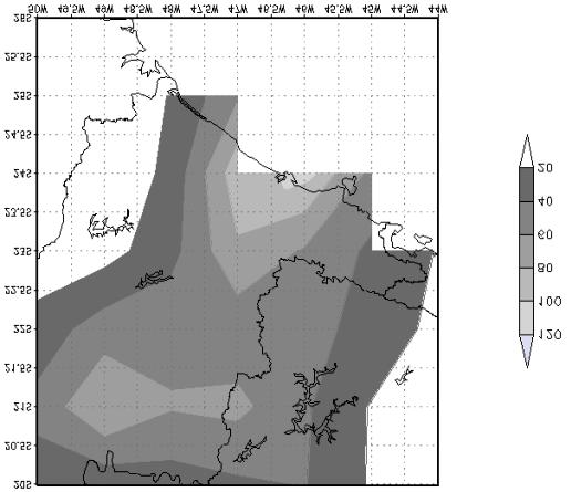 Dezembro 2010 Revista Brasileira de Meteorologia 503 onde T é a temperatura do ar, Td é a temperatura do ponto de orvalho, DEP é a depressão do bulbo úmido (temperatura do ar menos temperatura do