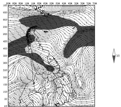 litoral sul do Rio de Janeiro (Figura 4), enquanto que o máximo observado posicionou-se sobre a baixada santista (Figura 1).