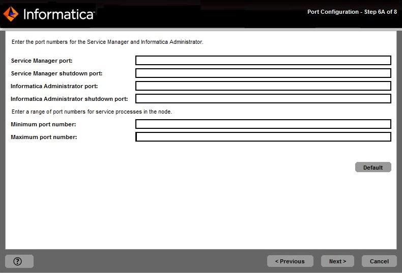 diferente de números de porta para os processos de serviço de aplicativo.