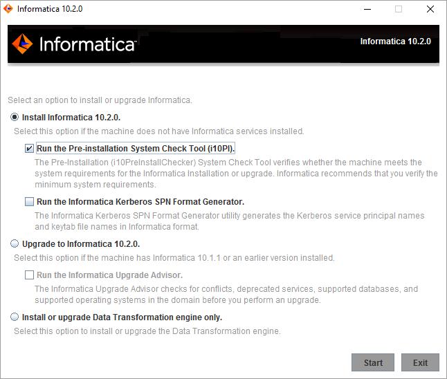 5. Selecione Executar a ferramenta de verificação do sistema de pré-instalação (i10pi) para verificar se a máquina atende aos requisitos de