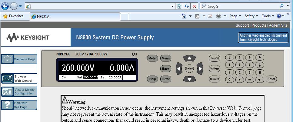 05 Keysight Simuladores de Painéis Fotovoltaicos N8937/57APV - Folha de Dados Fácil operação com o painel frontal Usando os controles do painel frontal, você tem acesso total a todos os recursos dos