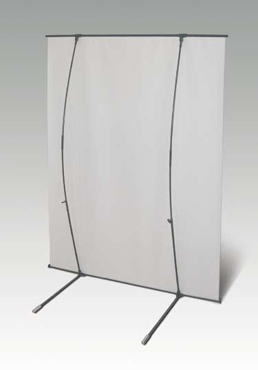 Poids: 0,90kg. Aluminium et fibre de verre. Economical L-Banner. N.W.