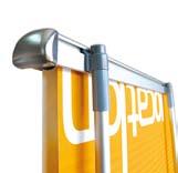 Aluminio y partes de plástico Stylish and eye-catching motorised banner. Exhibition Spot Light includes.