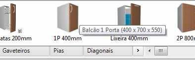 Dimensões dos módulos Todos os módulos disponíveis no Promob possuem uma dimensão inicial que chamamos de dimensão de inserção.