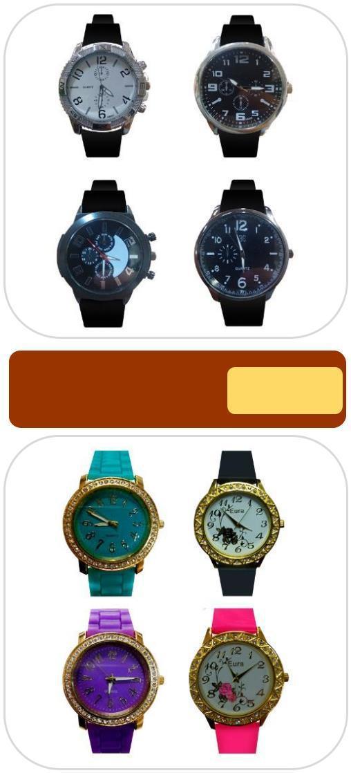 Tela R$7,50 Relógios Diversos