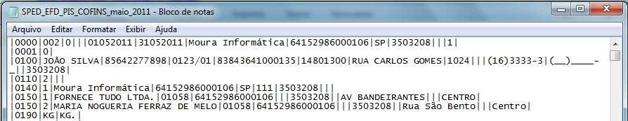 EFD PIS/COFINS