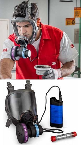 D.3 - Respirador de adução de ar tipo linha de ar comprimido: a) sem vedação facial de fluxo contínuo tipo capuz ou capacete para proteção das vias respiratórias em atmosferas com concentração de