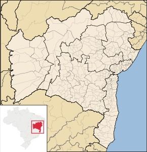 Estado da Bahia Estados limítrofes: Sergipe (NE), Alagoas (NE), Pernambuco (N), Piauí (N e NO), Tocantins (NO e O), Goiás (O e SO), Minas Gerais (SO, S e SE) e Espírito