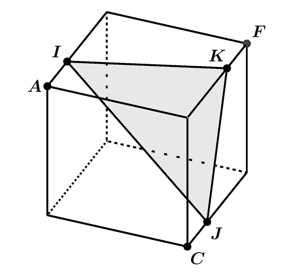 [0] O cubo da figura abaixo tem aresta de medida.