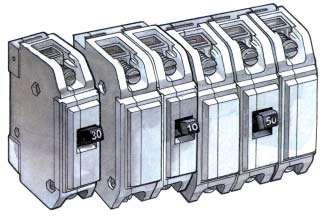 2 Quadros de Distribuição Disjuntor Termomagnético (DTM): sa o dispositivos que: Oferecem proteção aos fios do circuito.