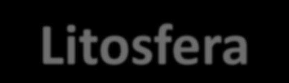 A Litosfera e o Solo O solo é um dos componentes da LITOSFERA, a qual constitui um dos três ambientes físicos do