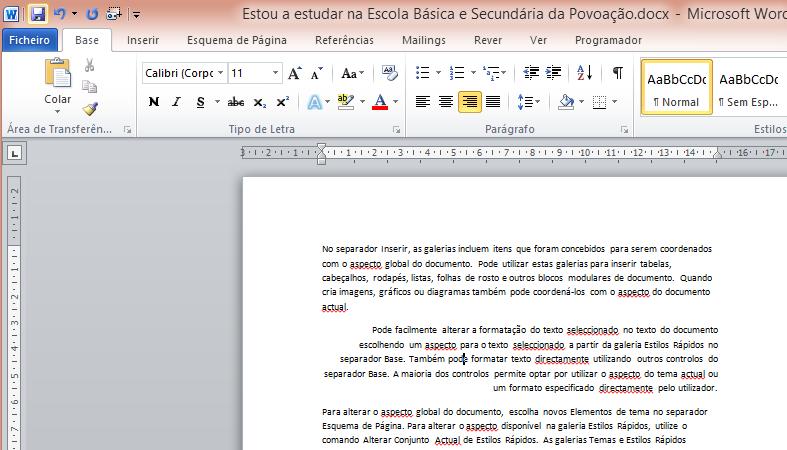 ELABORADO POR MARCO SOARES 22 Alinhamento à direita Vamos clicar em cima do segundo parágrafo, não