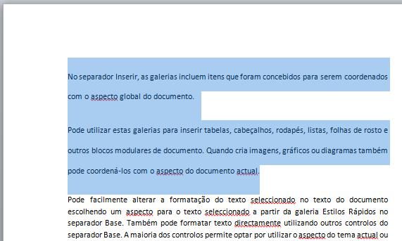 ELABORADO POR MARCO SOARES 44 Opções de espaçamento