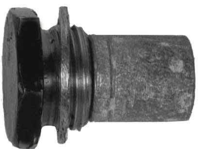 Instlção 19 mm (0,75 pol.) 16 mm (0,62 pol.) 1. Instle um rruel de vedção nov no conjunto do ânodo (tmpão do ânodo com o ânodo de proteção). - Conjunto do ânodo - Arruel de vedção 19227 2.
