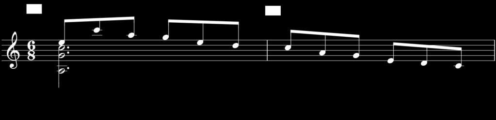 104 Fig. 5.4-1: progressão motívica dos acordes do c. 30 e 31. Nos dois compassos seguintes (c.